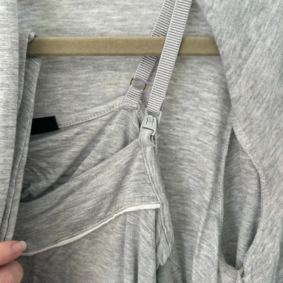 Pea in the Pod Gray Sleepwear Nursing Set - Picture 5 of 6